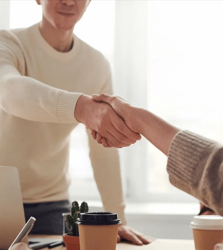 Business handshake